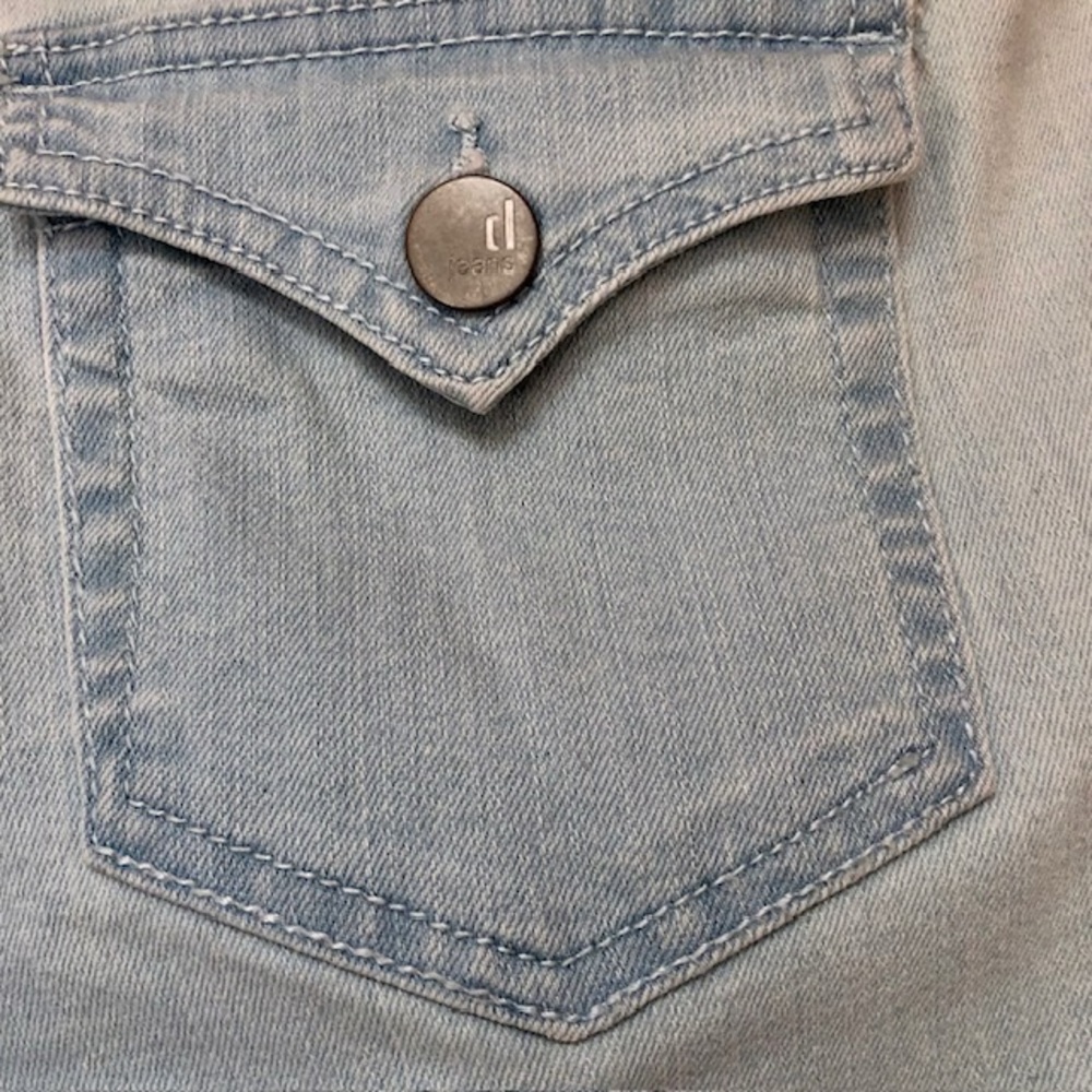D Jeans,light washed blue,skinny capri jeans.Size 10 - Picture 10 of 11
